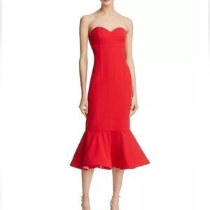 Aqua Dresses Red Mermaid Gown Sz 0